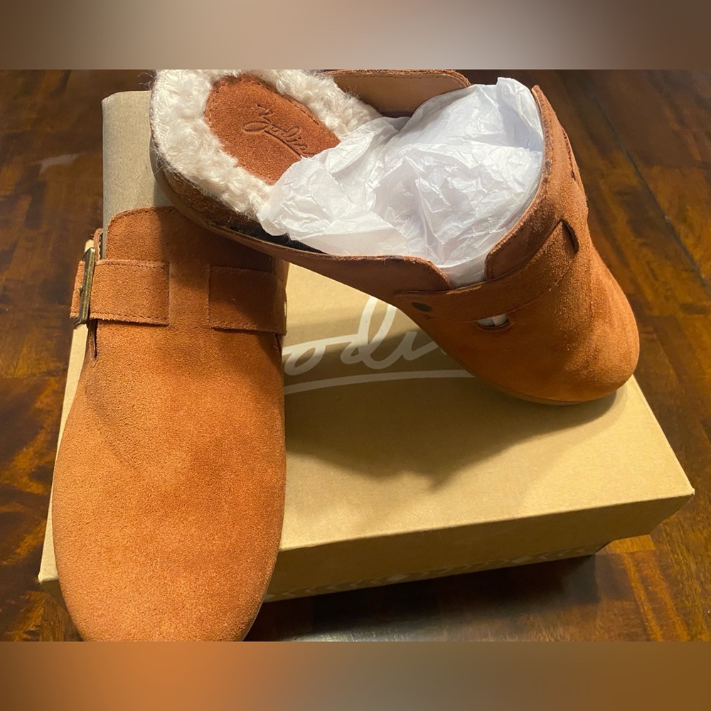 Zodiac Womens Maui Saddle Suede Mule  "Brown" Size 9